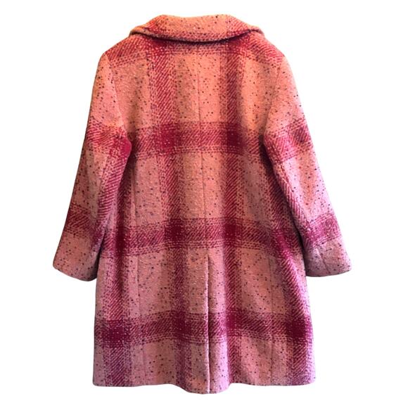 NWT Talbots Pink Confetti Plaid Coat 2XP Wool Blend Plus Petite New Preppy - Picture 14 of 14